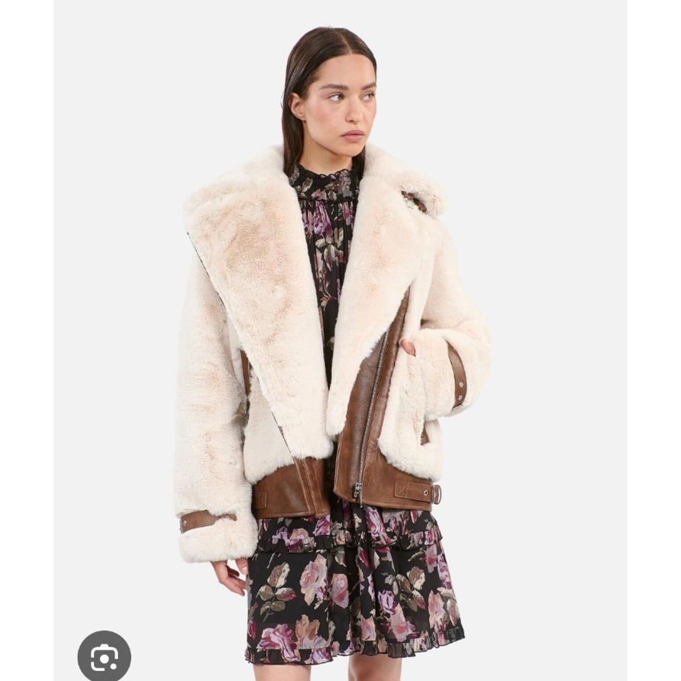 The Kooples Faux Fur Aviator Jacket